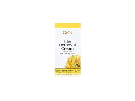Gigi Hair Removal Cream For Face W/Calming Balm, 0.5 oz Ingredients and ...