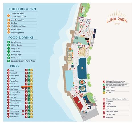 Luna Park Sydney Map and Brochure (2022 - 2024) | ThemeParkBrochures.net