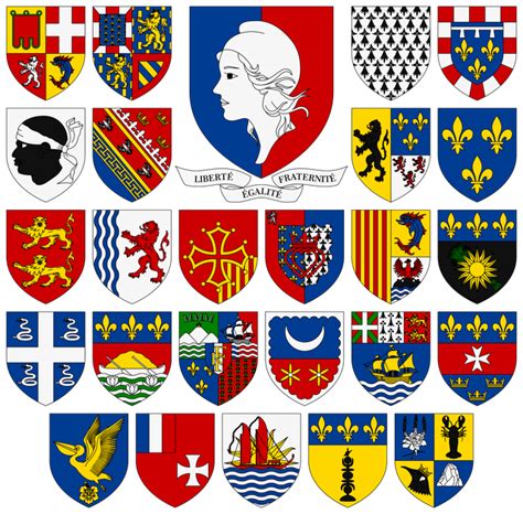 My Interpretation Of The Arms Of France Its Regions And Its