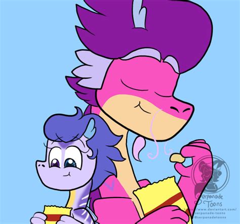 Chips with Papa (COMM) by Serpanade-Toons on DeviantArt