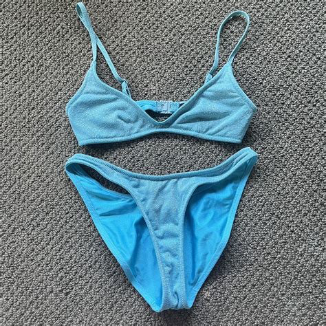 Triangl Women S Blue Bikinis And Tankini Sets Depop