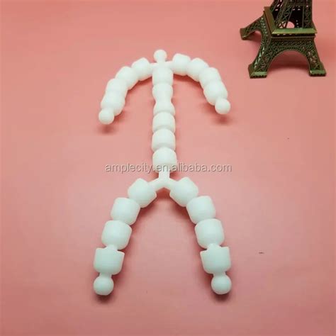 Patented High Quality Ball Socket Moveable Toy Joint Socket Ball Plastic Skeleton Brace Colorful