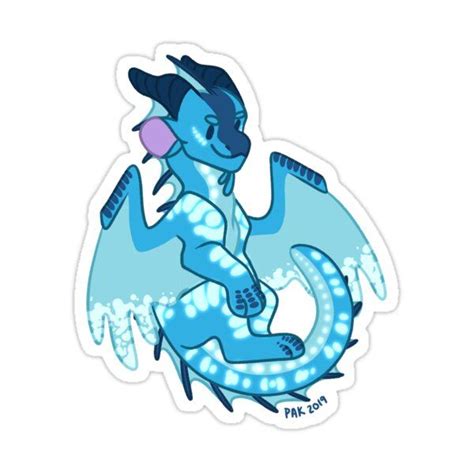 Tsunami Wof Wings Of Fire Sticker By Studio Maverick Artofit