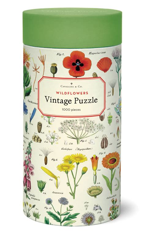 Cavallini Puzzle Pi Ces X Cm Fleurs Sauvages Papeterie Michel