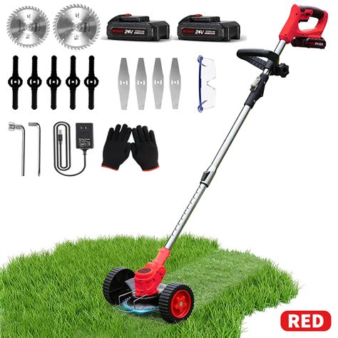 Cordless Electric Grass Trimmer Garden Lawn Cutter Brush Mower Whipper Snipper Ebay