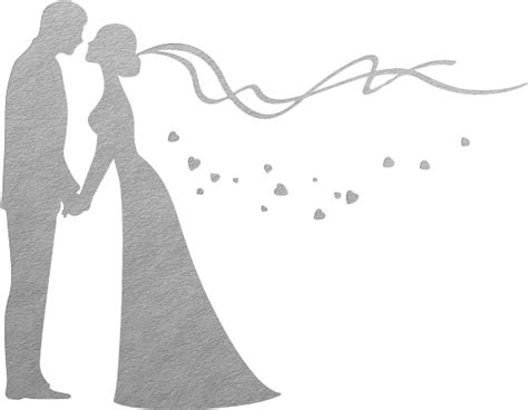 Bride And Groom Bride And Groom Silhouette 700x700 Png Download