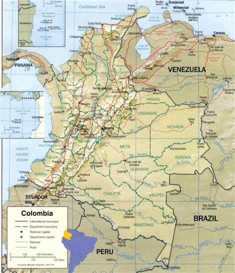 Colombia Map - MapSof.net