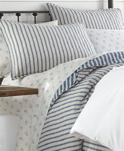 Stone Cottage Willow Way Ticking Stripe King Quilt Set Macys