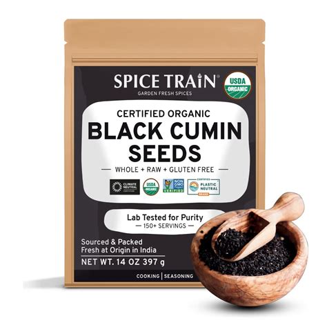 Spice Train Organic Black Cumin Seeds Whole G Oz Nigella