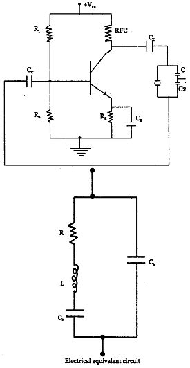 Draw The Circuit Diagram Of Crystal Oscillator Draw The Electrical