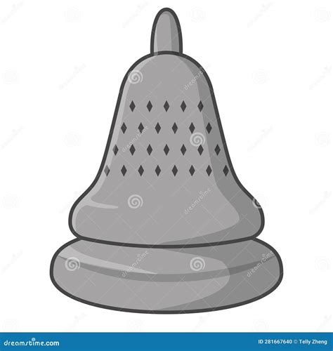 Single Stupa Inspired By Borobudur Temple Vector Illustration