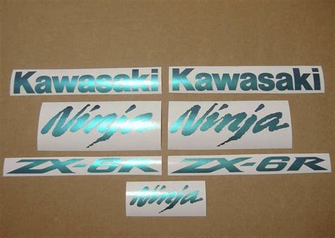 Kawasaki Zx6r Ninja Chameleon Decalsticker Set Custom Logo Kit