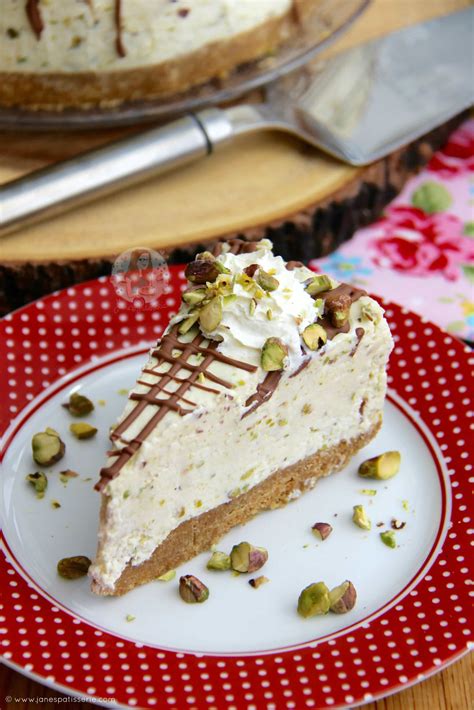 No Bake White Chocolate Pistachio Cheesecake Janes Patisserie