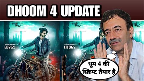 Rajkumar Hirani Dhoom 4 Script Ready Doom 4 SRK Upcoming Movie SRK