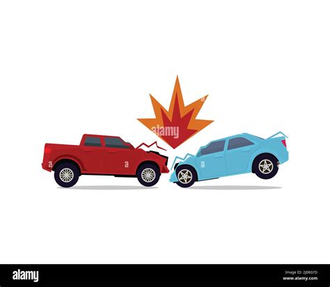 Car Accident And Car Crash Illustration Stock Vector Image Art Alamy