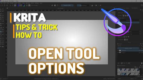 Krita How To Open Tool Options Youtube