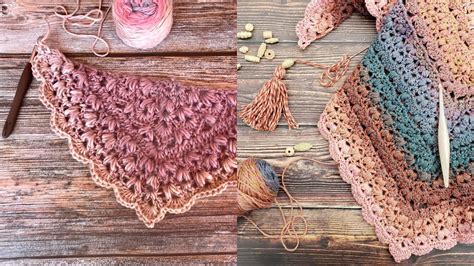 Puff Garden Shawl UPDATED Crochet Tutorial RIGHT HANDED YouTube