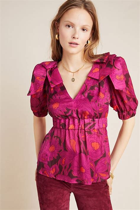 Evelia Babydoll Blouse Best Anthropologie Clothes On Sale April