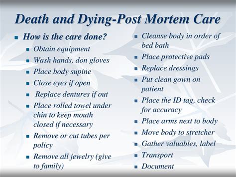 Death And Dying Fundamentals Unit Ppt Download