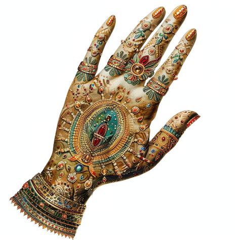 Premium Psd Indian Hand Indian Illustration Realistic