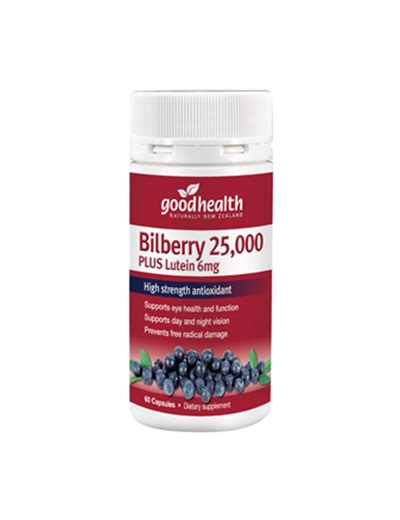 (GoodHealth) Bilberry 25,000mg Plus Lutein 6mg | HealthBoostNZ