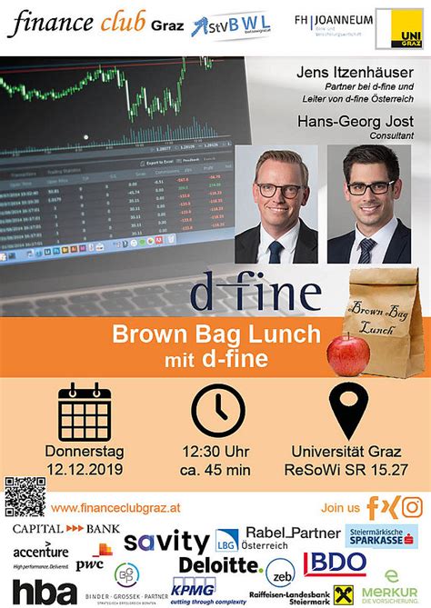 Brown Bag Lunch Mit D Fine Universität Graz