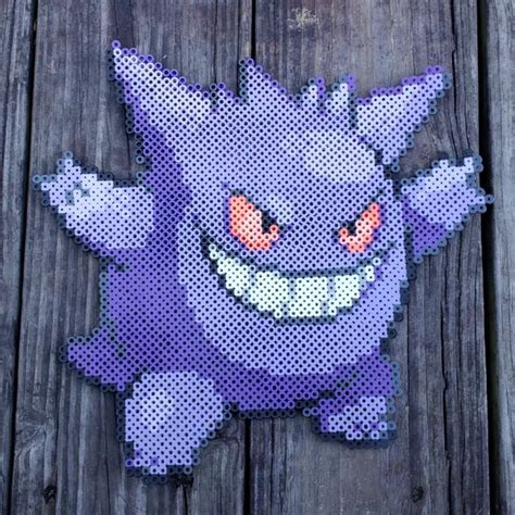 GENGAR POKÉMON PIXEL Art Perler Bead Art 33 70 PicClick UK