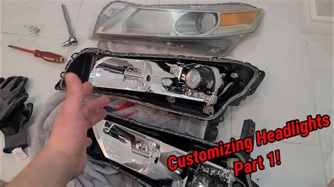 Taking Apart Headlights On Acura TL Using Oven YouTube