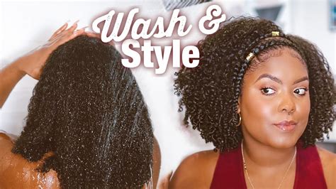 Easy Wash Day To Natural Hairstyle Routine Youtube