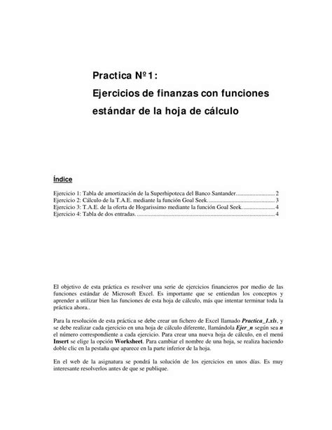 PDF Practica Nº1 Ejercicios de finanzas con funciones PDF