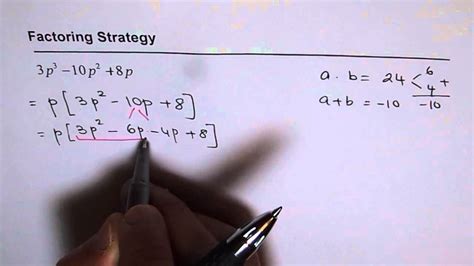 Ex 3 Factor Trinomial With Degree Three Youtube