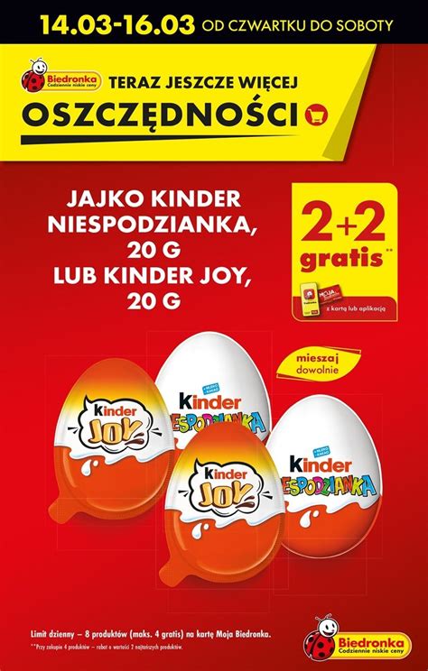 Odbierz Swoje Darmowe Jajka Kinder W Biedronce Promocja Tylko Do