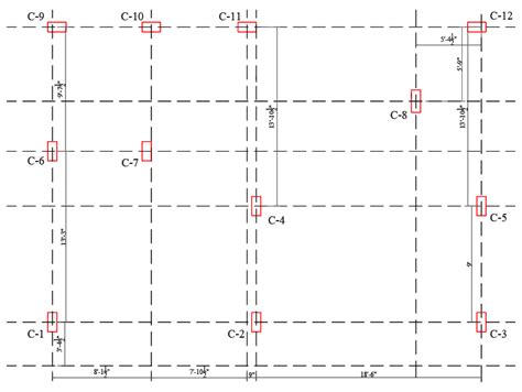 Column Layout Plan For Two Story Building Learn Everything Civil