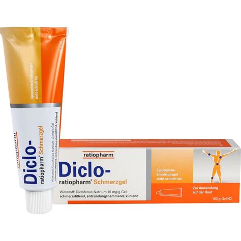 Diclo Ratiopharm Schmerzgel 100 G PZN 4704206 Email Apotheke Dr