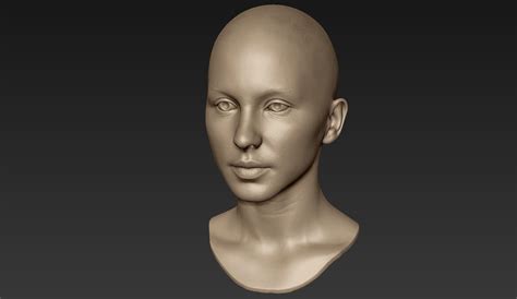 3d Printable Female Head 16 3d Model 3d Printable Cgtrader