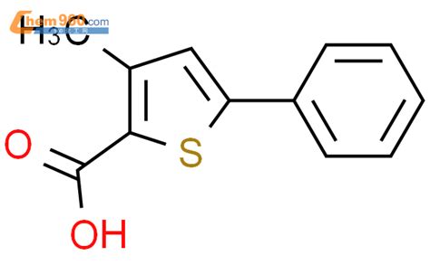 23806 25 9 2 Thiophenecarboxylic acid 3 methyl 5 phenyl CAS号 23806 25