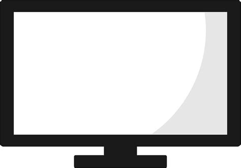 Download Tv With White Screen Clipart Computer Monitors Png Clip