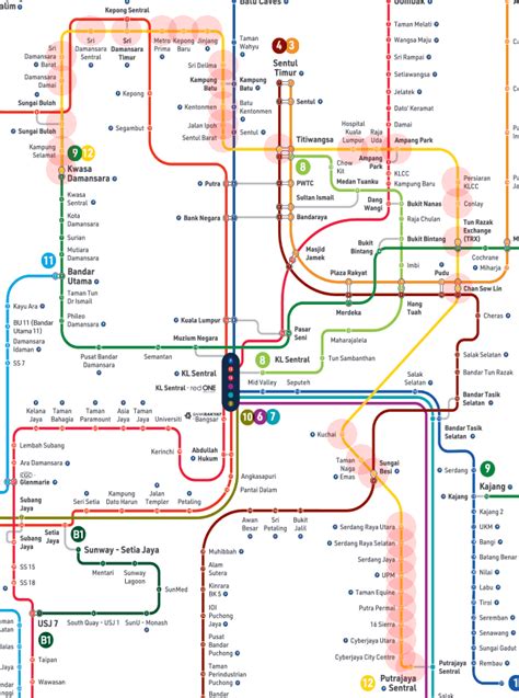 Putrajaya Line map - Kuala Lumpur Rapid KL