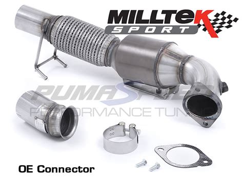 TUV HJS Ford Focus RS MK3 Milltek Sport 200 Cell Sports Cat Down Pipe