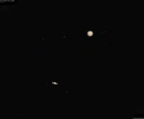 Apod 2020 December 23 Jupiter Meets Saturn A Red Spotted Great