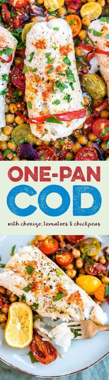 One Pan Cod With Chorizo And Chickpeas Supergolden Bakes