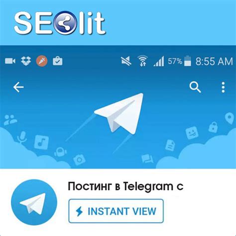 Постинг в Telegram с Instant View Seolit