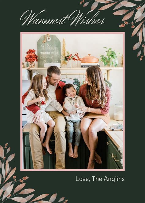 Family Photo Holiday Card, Family Photo Card Template, Printable ...