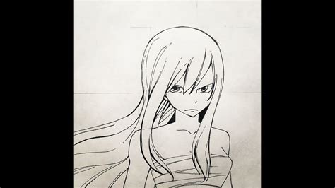 How To Draw Erza Scarlet Fairy Tail Youtube