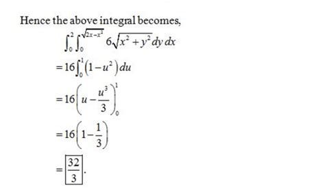 Evaluate The Iterated Integral By Converting To Polar Coordinates 2 0