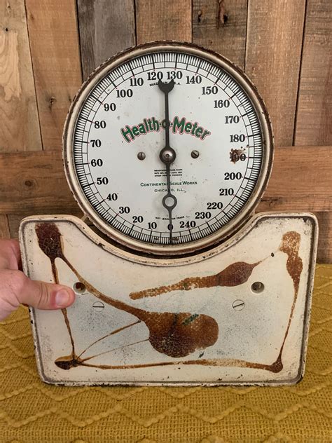 Antique Continental Health O Meter Scale Vintage Etsy