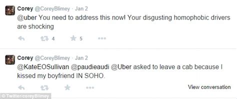 Gay Couple Kicked Out Of Uber Minicab In London After Kissing And Cuddling Each Other On The