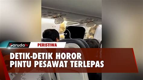 Pintu Pesawat Alaska Airline Copot Saat Terbang Penumpang Nyaris