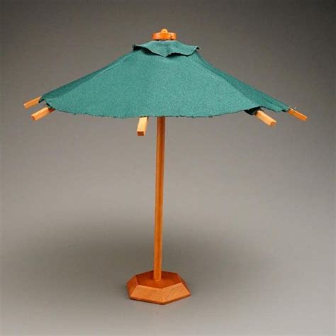 Onlineshop Der Reutter Miniaturen GmbH Green Umbrella With Stand