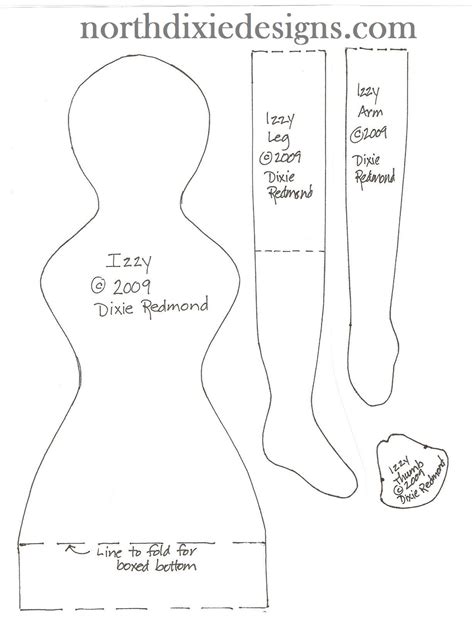 Beginner Easy Printable Rag Doll Patterns